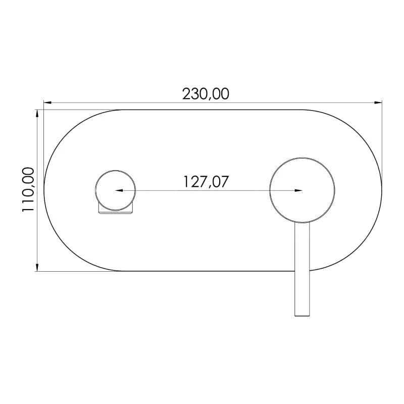 Grifo monomando lavabo empotrado MILTON cromado