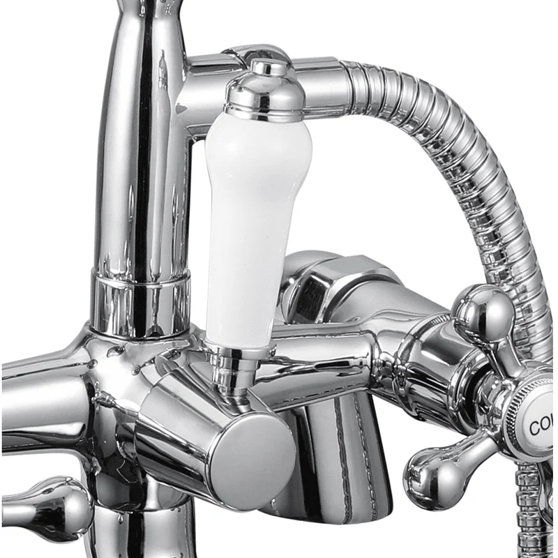 Grifo bimando retro sobre SUELO bañera/ducha VICTORIA
