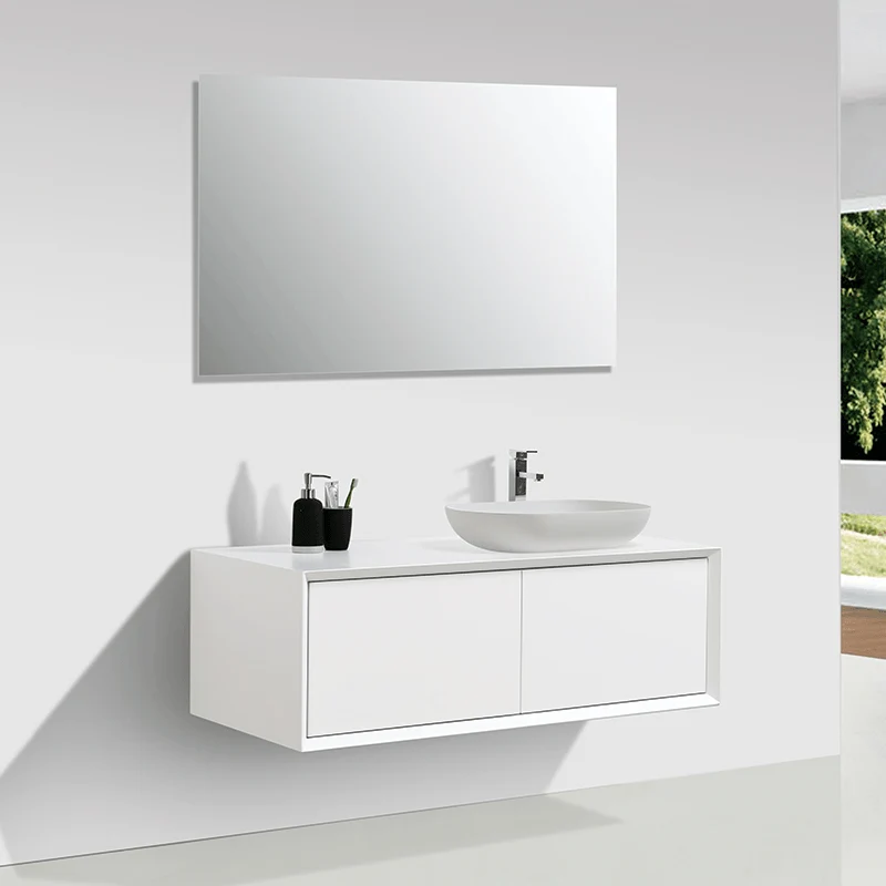 Mueble de baño MONTADO 120cm PALIO, blanco mate