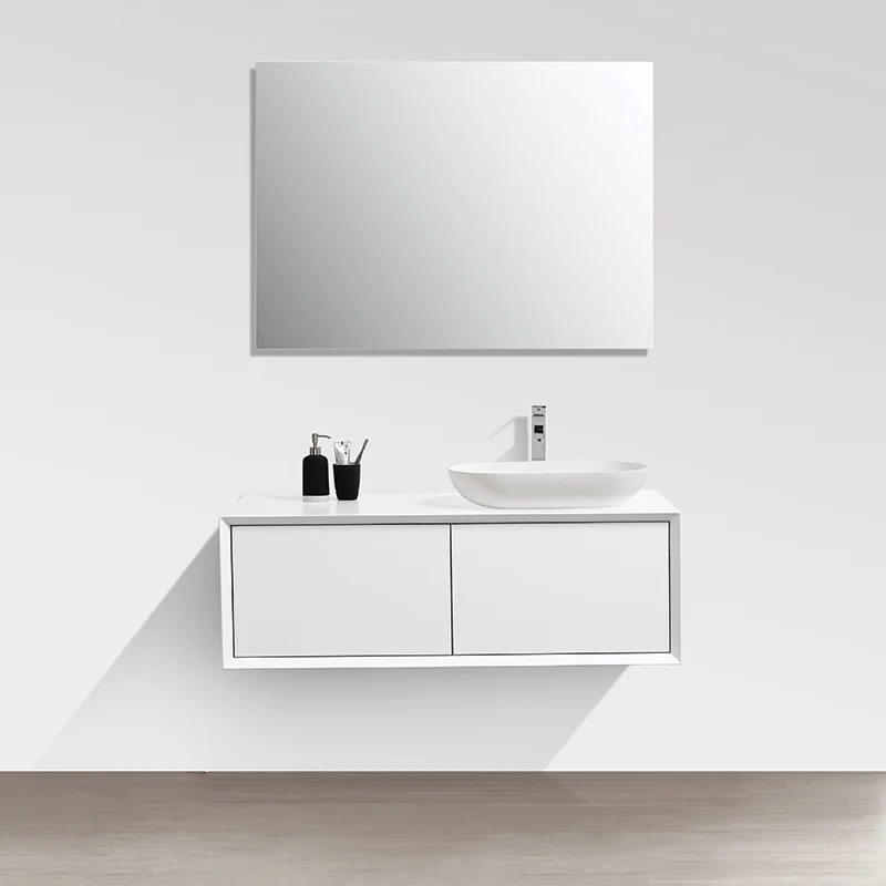 Mueble de baño MONTADO 120cm PALIO, blanco mate