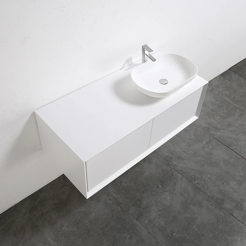 Mueble de baño MONTADO 120cm PALIO, blanco mate