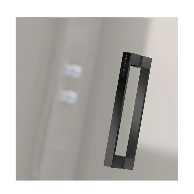 Puerta abatible de Ducha NARDI negro mate