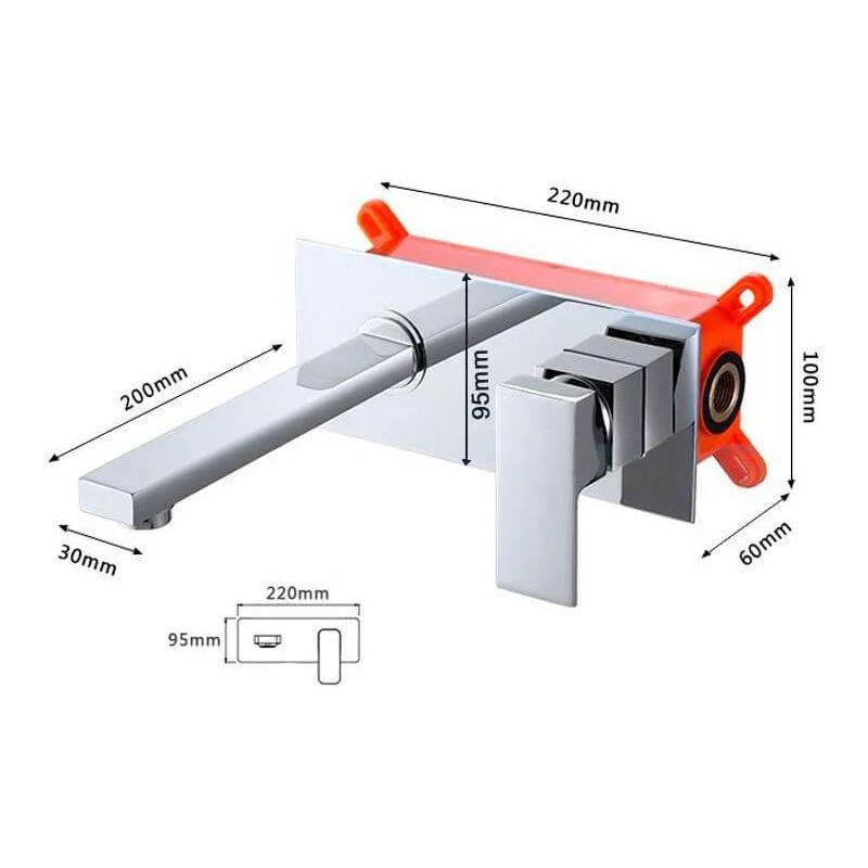 Grifo lavabo empotrado monomando TILSO cromado