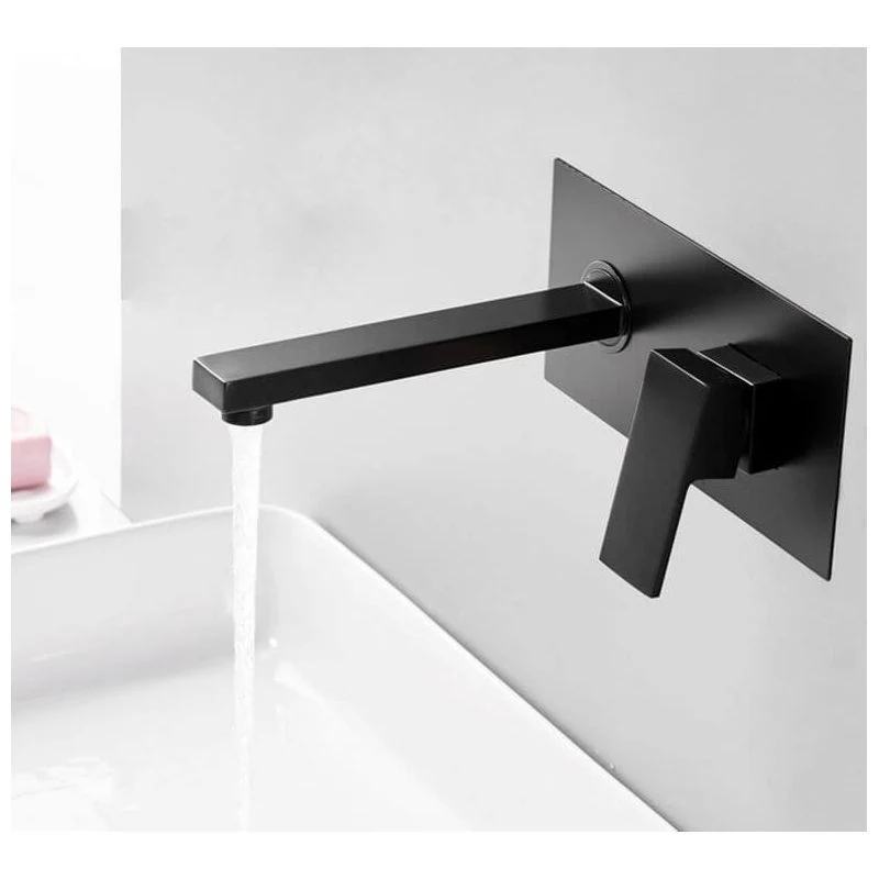 Grifo lavabo empotrado monomando TILSO negro