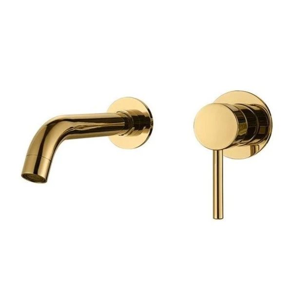 Grifo lavabo empotrado monomando BRAMPTON dorado