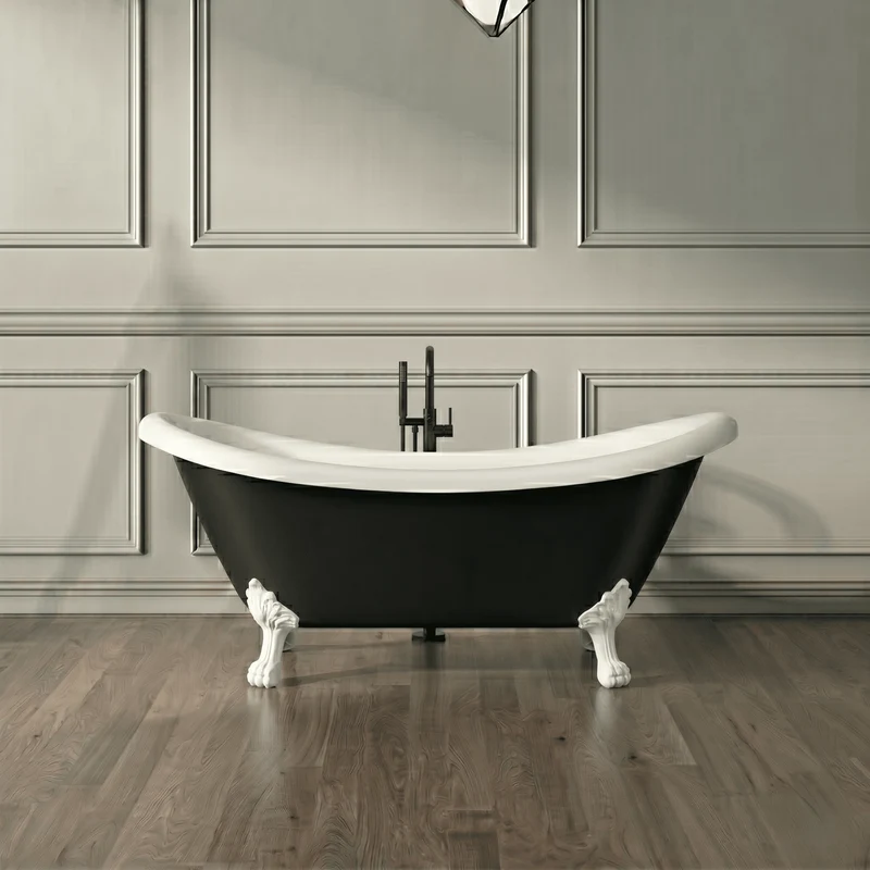 Bañera con patas DARLINGTON NEGRA