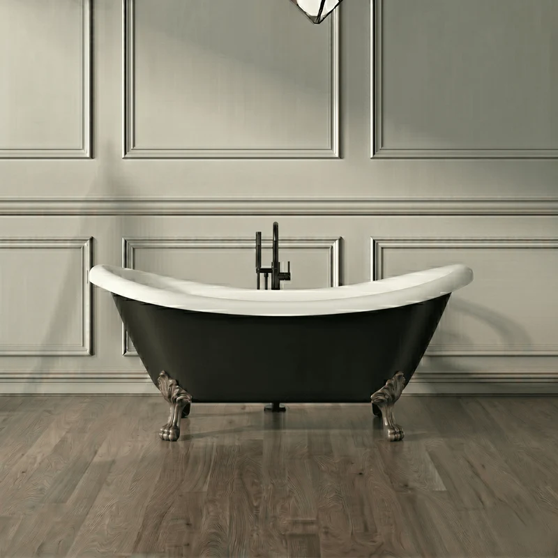 Bañera con patas DARLINGTON NEGRA