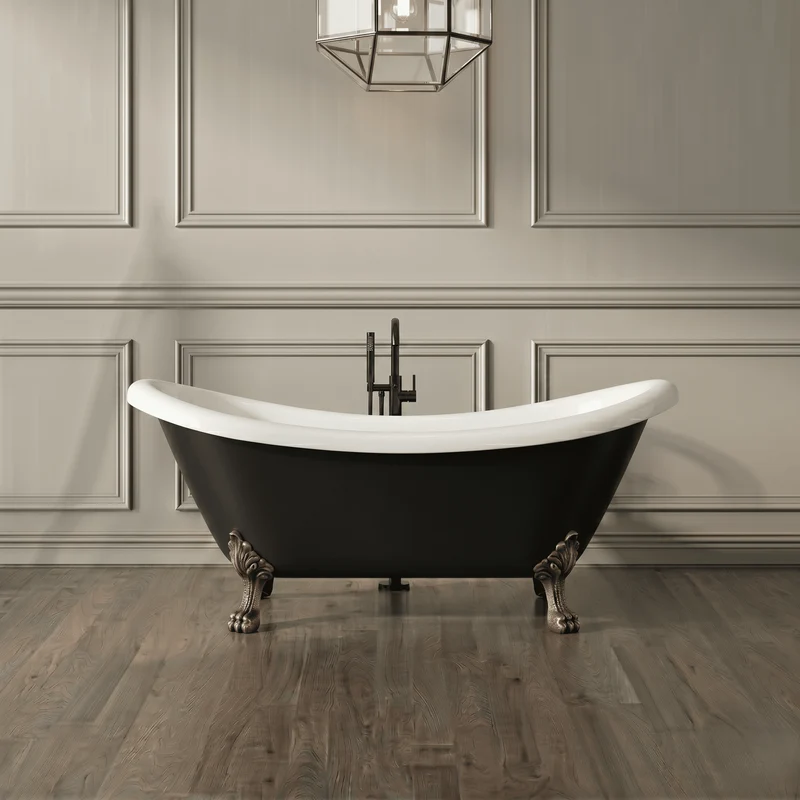 Bañera con patas DARLINGTON NEGRA