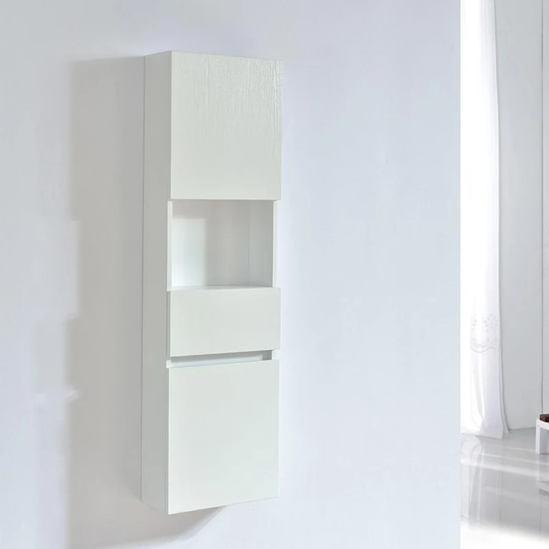 Armario ESSENTIEL 120 cm de largo acabado en fibra de madera blanco
