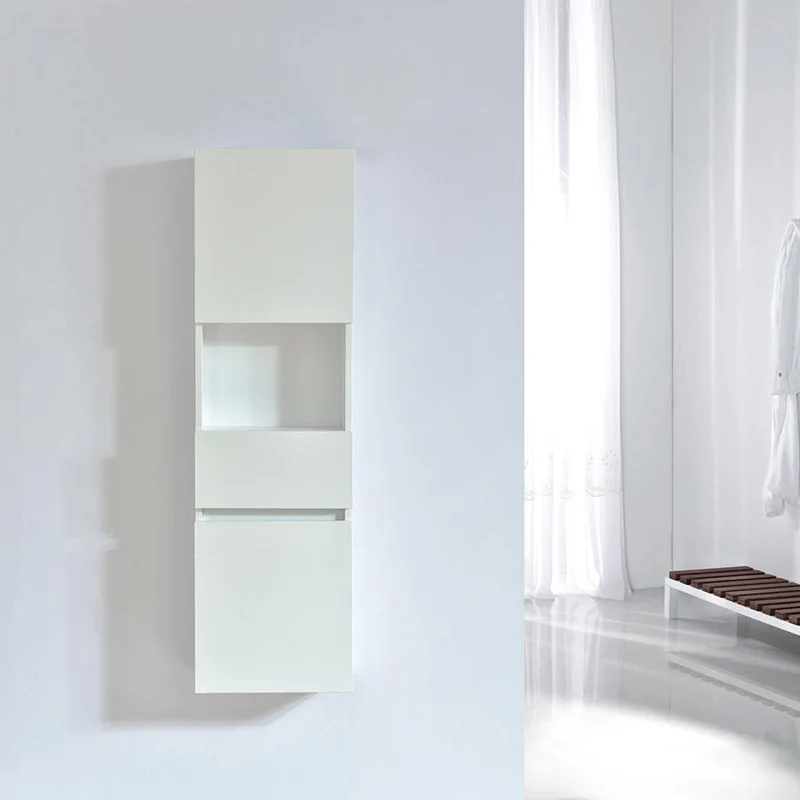 Armario ESSENTIEL 120 cm de largo acabado en fibra de madera blanco
