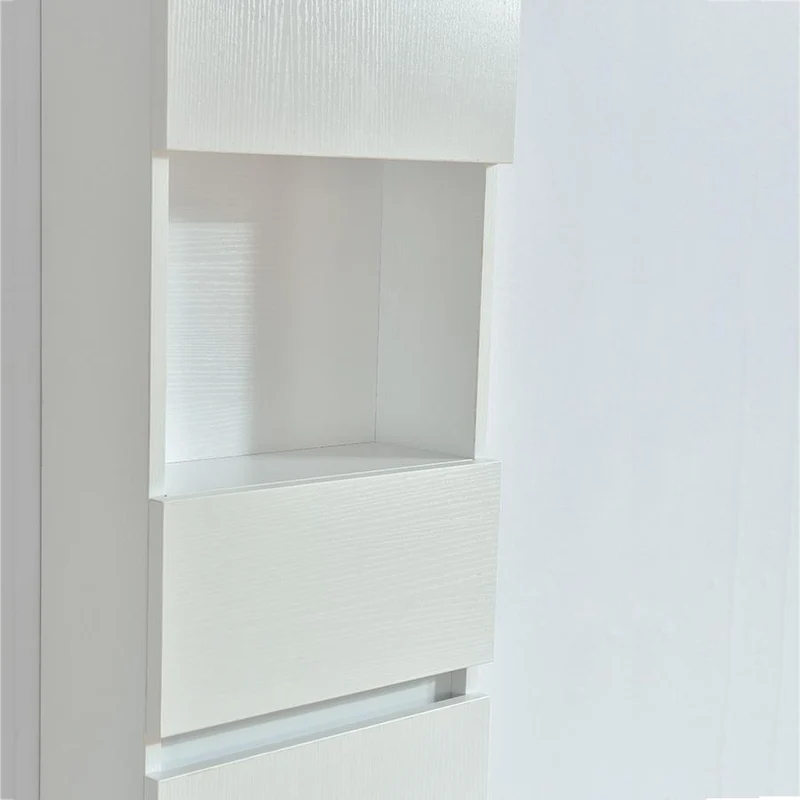 Armario ESSENTIEL 120 cm de largo acabado en fibra de madera blanco