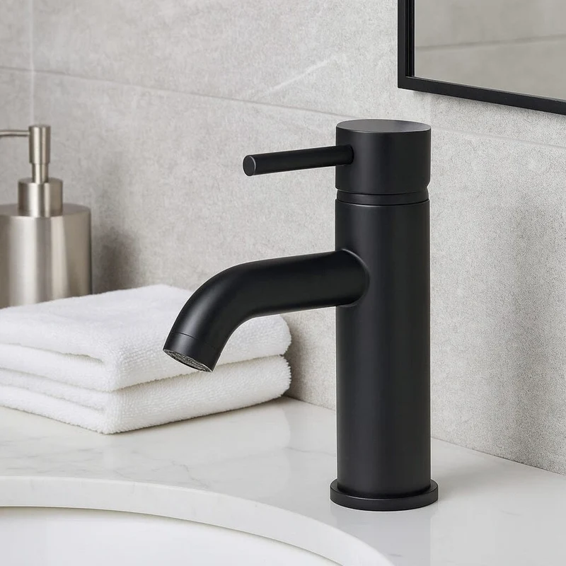 Grifo monomando para lavabo PICO negro mate