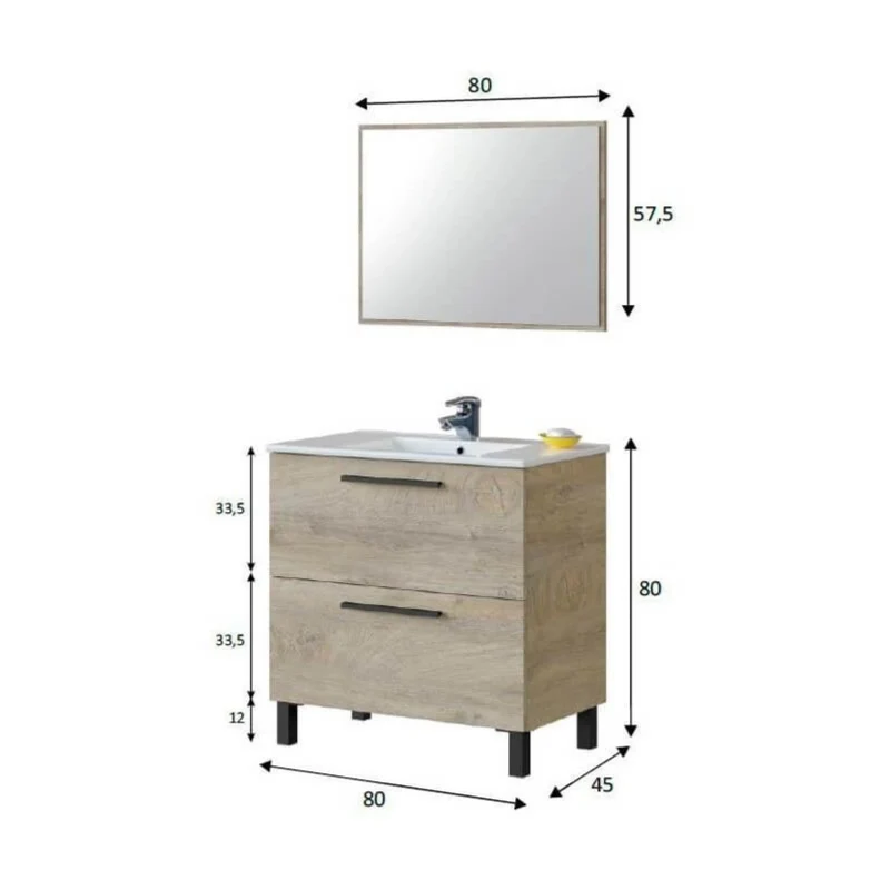Mueble para baño Air con lavabo