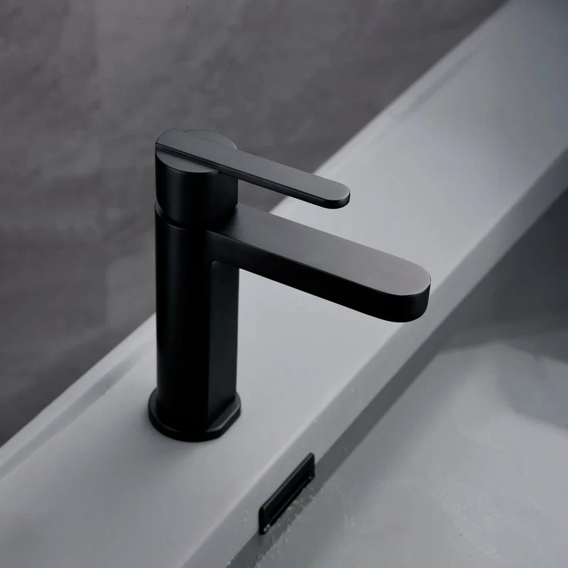 Grifo de lavabo monomando negro