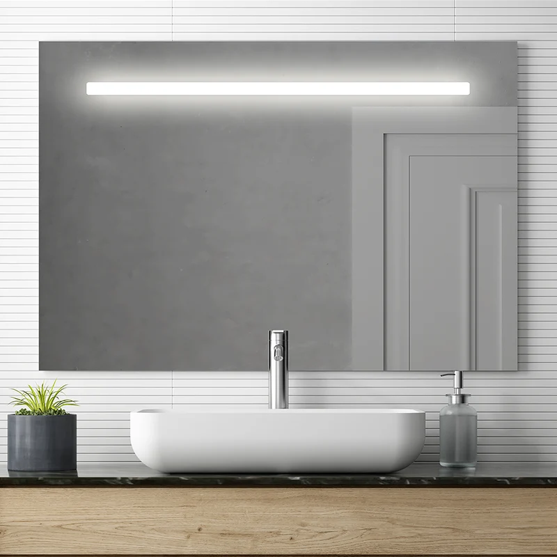 Miroir éclairage LED de salle de bain STAM avec interrupteur tactile - 100x80cm