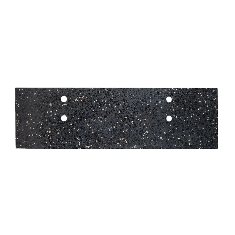 Encimera de lavabo - Terrazo negro - Marcel - 150 cm
