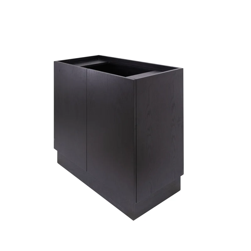 Mueble de baño escandinavo Felix - Roble negro - 84 cm