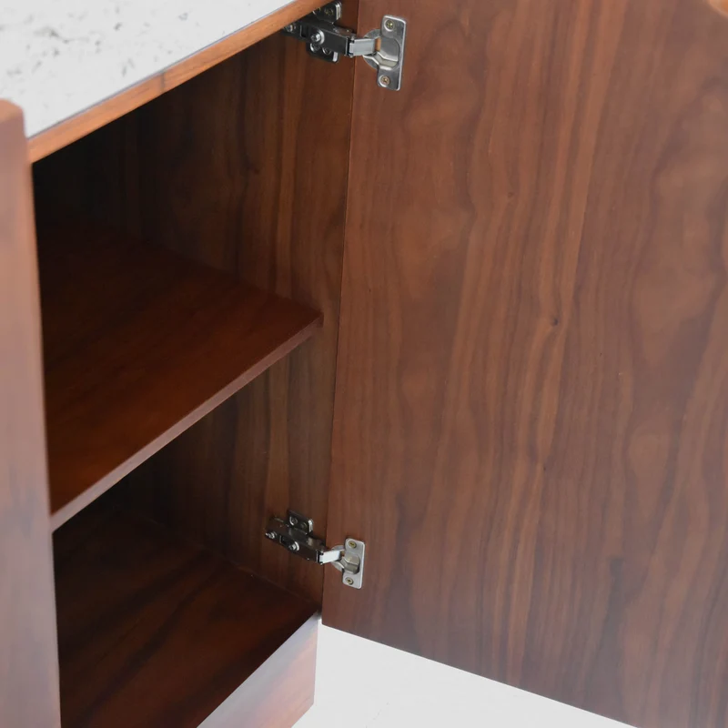 Mueble de baño Mid-Century Felix - Nogal - 84 cm