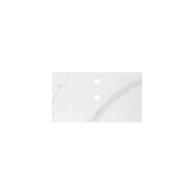 Plato de lavabo de cerámica Marcel - Blanco - 80cm
