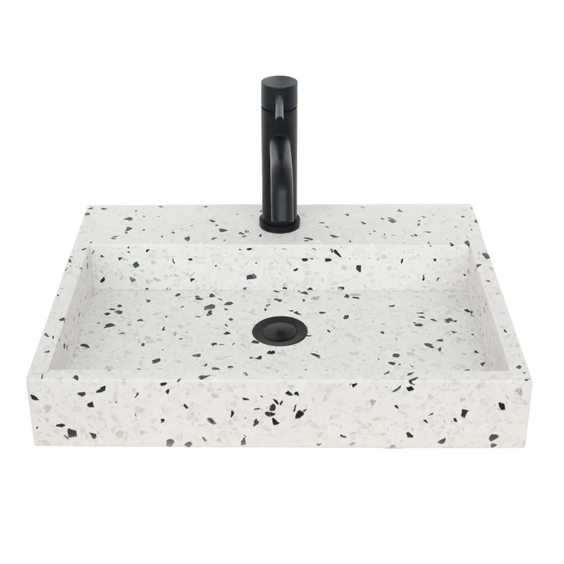Fregadero de terrazo con orificio para grifo - George