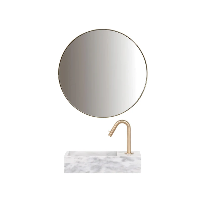 Lavamanos Porto Marble - Mármol Blanco - Derecha