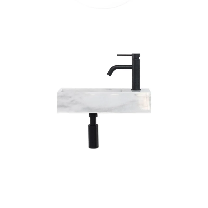 Lavamanos Porto Marble - Mármol Blanco - Derecha