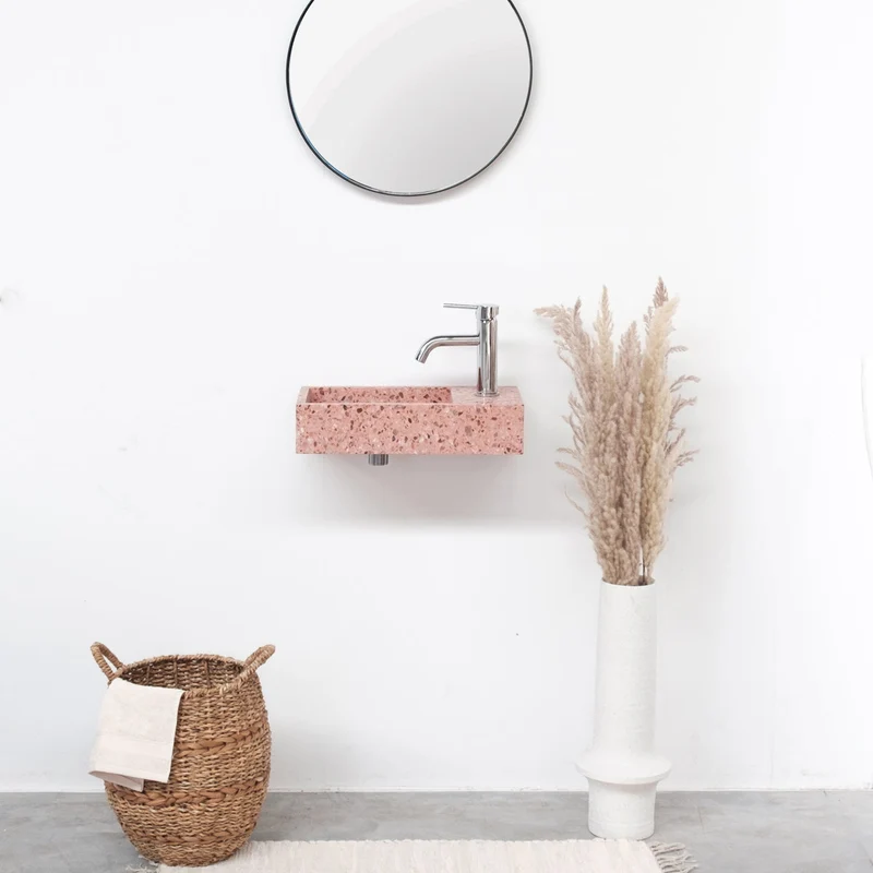 Porto Handenwasser - Roze Terrazzo - Derecha