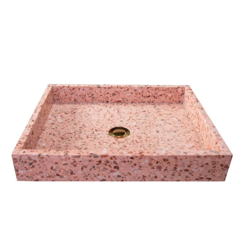 Lavabo de Terrazo Rosa - George