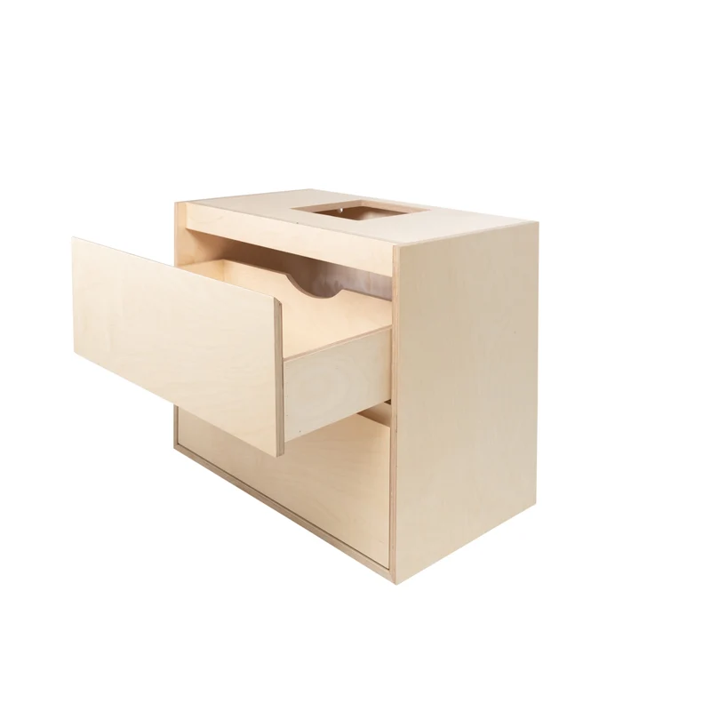 Mueble de baño escandinavo ANN - 80 cm - Abedul