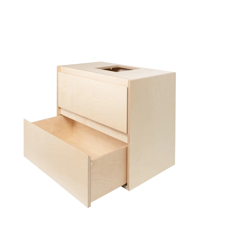 Mueble de baño escandinavo ANN - 80 cm - Abedul