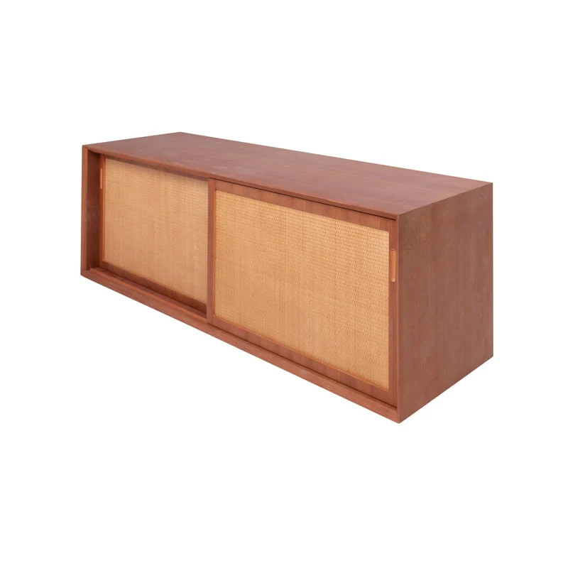 Mueble de baño Vintage Nestor - Teca - Ratán - 150 cm