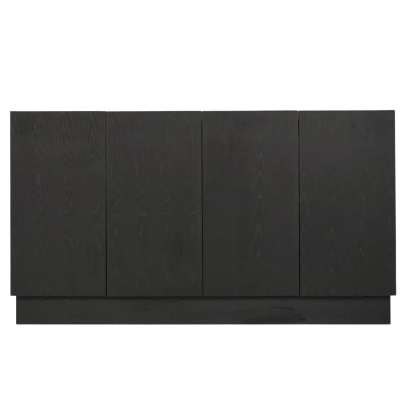 Mueble de baño escandinavo Felix - Roble negro - 154 cm