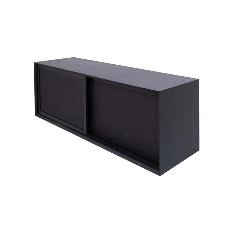 Mueble de baño - Ratán negro - Nestor - 150 cm