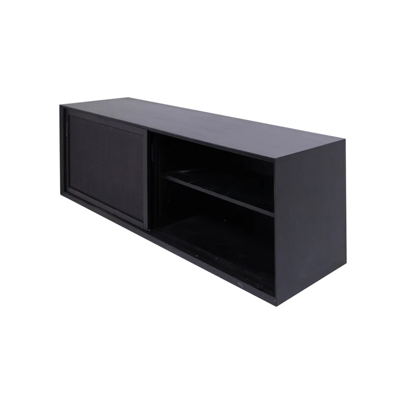 Mueble de baño - Ratán negro - Nestor - 150 cm
