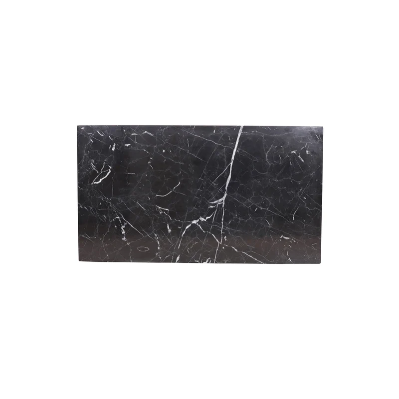 Plato de lavabo de mármol Marcel - Negro - 80cm