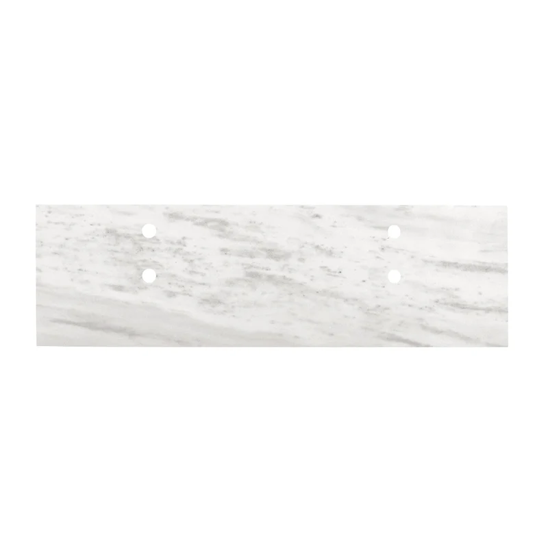 Encimera de lavabo de mármol Marcel - Blanco - 150cm