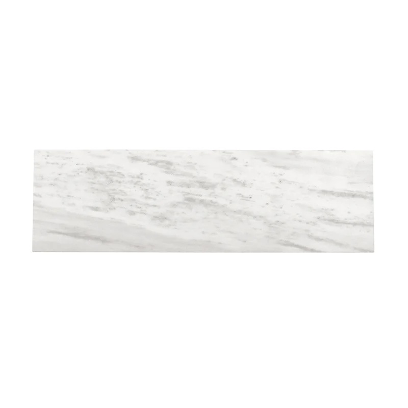 Encimera de lavabo de mármol Marcel - Blanco - 150cm