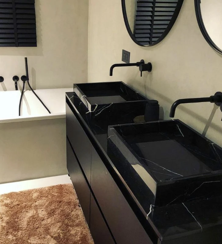 Mueble de baño ANN - 150 cm - Roble Negro