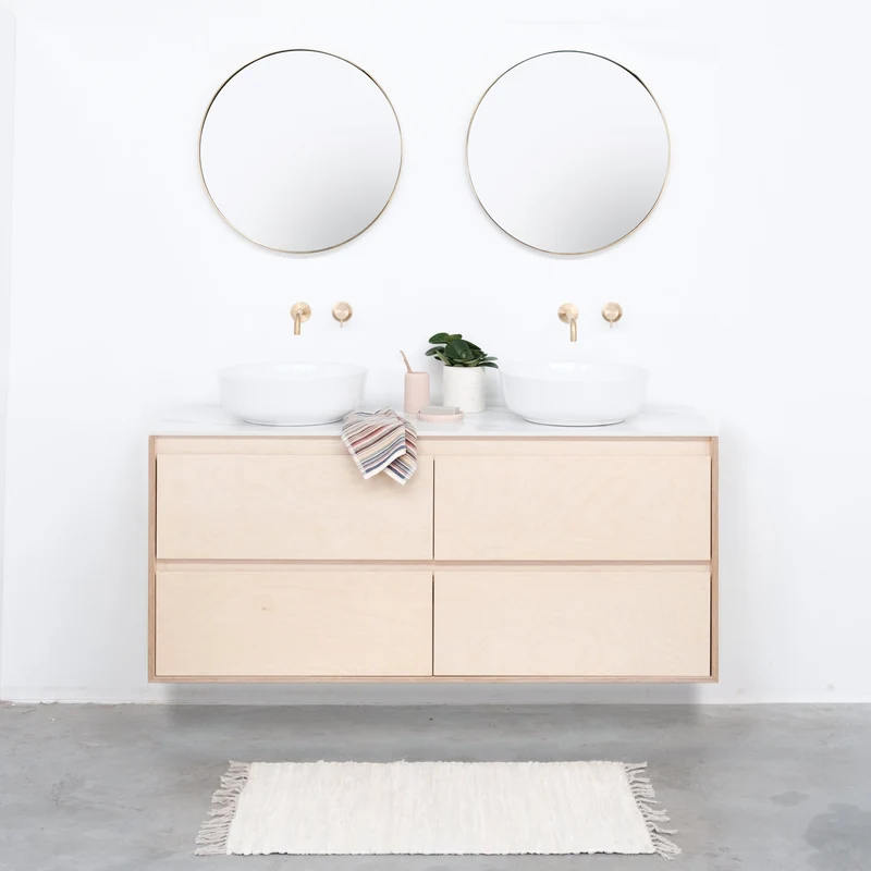 Mueble de baño - ANN - 150 cm - Abedul
