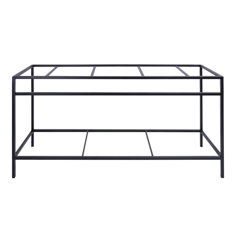 Mueble de baño con estructura de acero negro - Jules - 150 cm