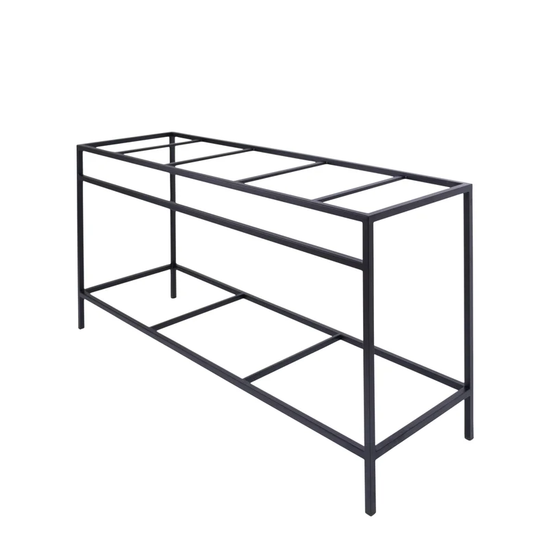 Mueble de baño con estructura de acero negro - Jules - 150 cm