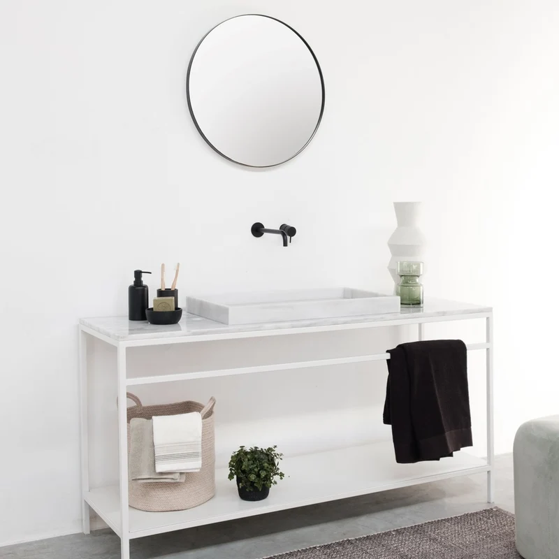 Mueble de Baño Estructura Acero Blanco - Jules - 150 cm