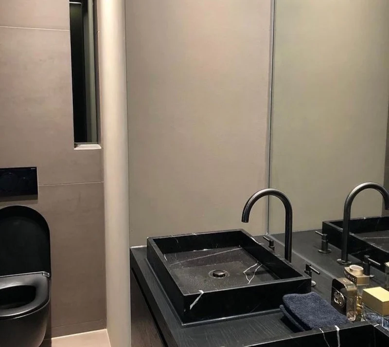 Lavabo de mármol negro - George