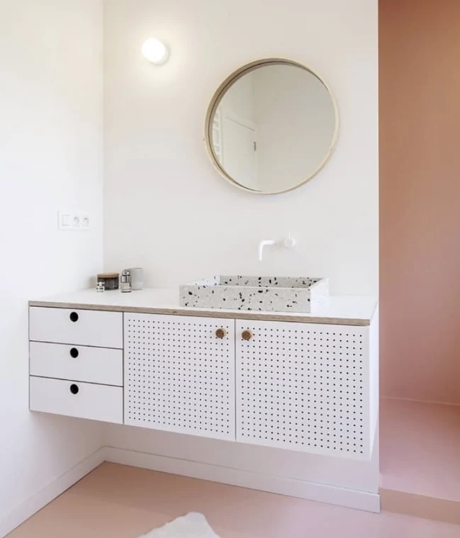 Terrazo para lavabo George - Blanco