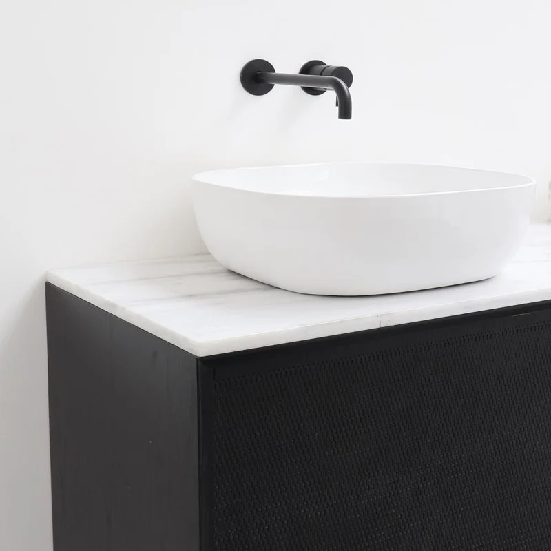 Lavabo de baño de porcelana redondo - Alexis V