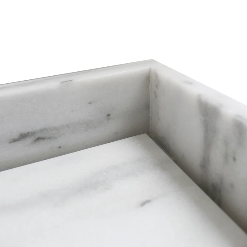 Lavabo de mármol blanco George - Con placa base