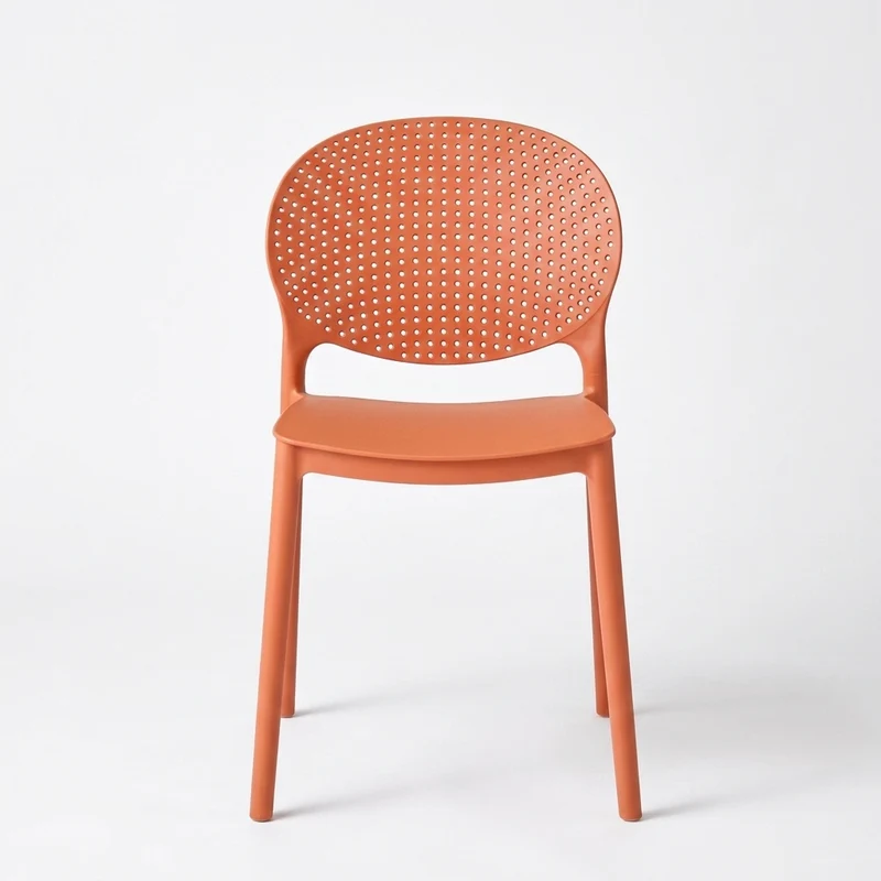 Set de 4 Sillas Florida, Color Terracota, con Espaldar y Diseño Moderno