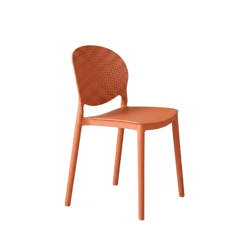 Set de 2 Sillas Florida, Color Terracota, con Espaldar y Diseño Moderno