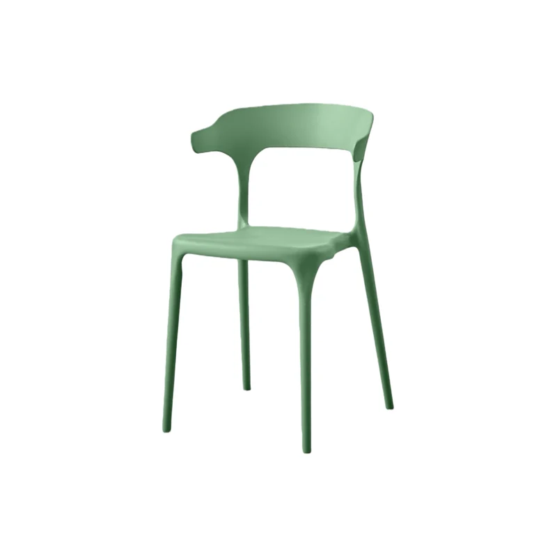 Set de 4 Sillas Elena, Color Verde, Diseño Moderno