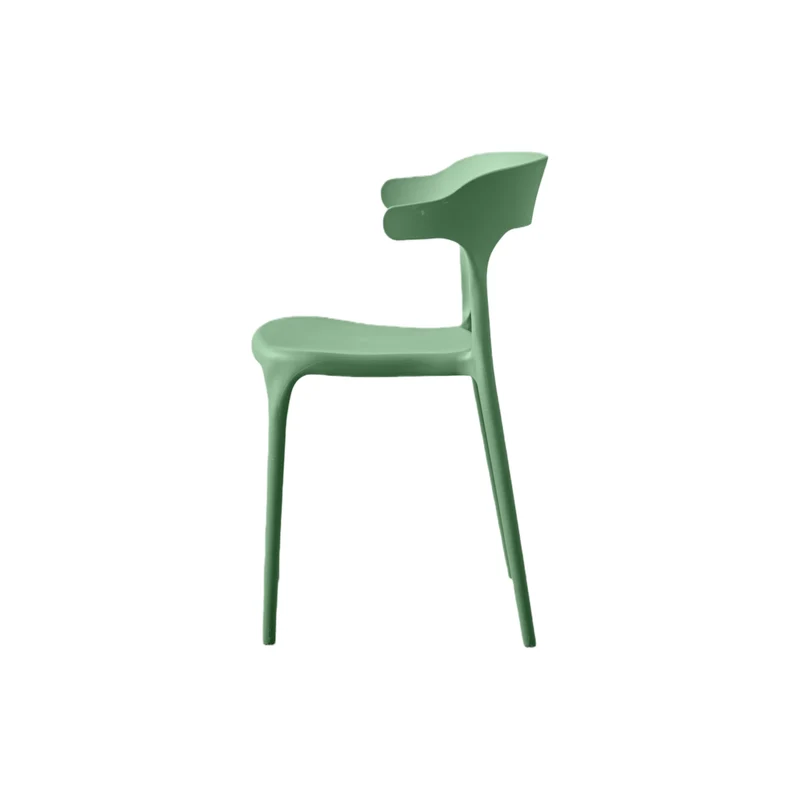 Set de 4 Sillas Elena, Color Verde, Diseño Moderno